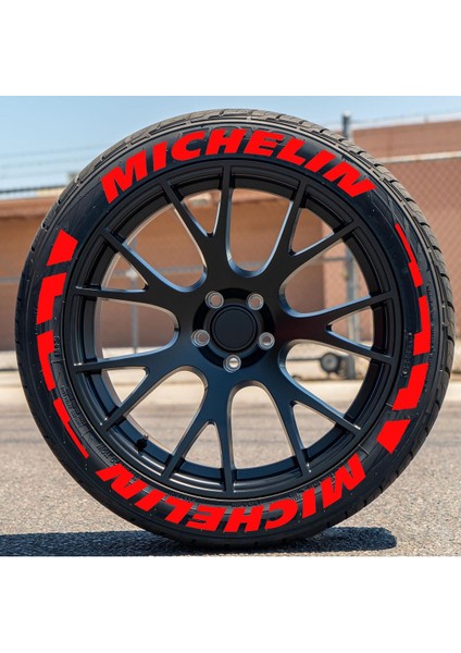 Lastik Yazısı Michelin Orijinal Ürün 16 Adet + Şeritler Lastik Sticker