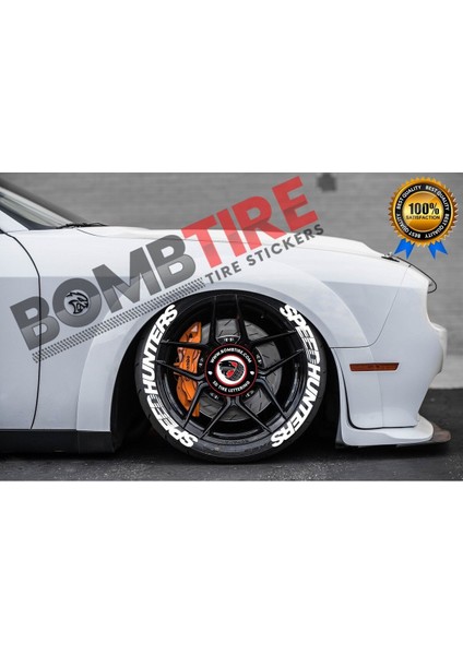 Speedhunter Motosiklet Araç Oto Lastik Yazısı Sticker Arma 4 Adet 2.5 cm