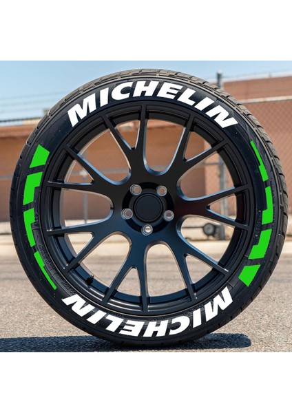 Lastik Yazısı Michelin Orijinal Ürün 16 Adet + Şeritli Model Motor ve Araçlar Için