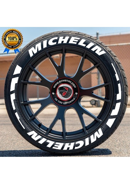 Lastik Yazısı Motosiklet ve Otomobil Şerit 2.5 cm Proseries ™ 16 Adet + Tutkal