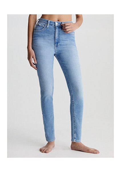 High Rise Super Skinny Ankle Jean Pantolon