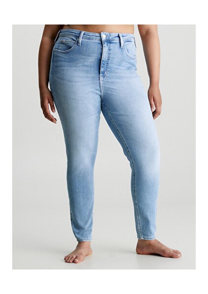 High Rise Super Skinny Ankle Jean Pantolon