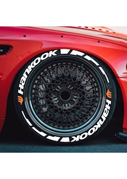 Motosiklet & Araç Hankook Lastik Yazısı Sticker Arma 16 Adet 2.5 cm Yeni Model Ürün Bombtire