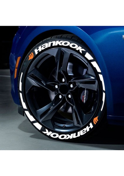 Motosiklet & Araç Hankook Lastik Yazısı Sticker Arma 16 Adet 2.5 cm Yeni Model Ürün Bombtire