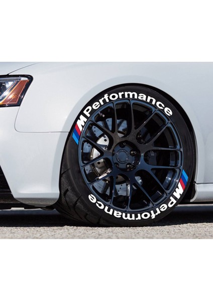 M Performance Beyaz Kalıcı Lastik Yazısı M Power Sticker 4 Kit. modelleri