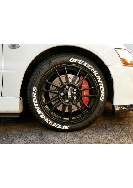 Speedhunters Beyaz Kalıcı Lastik Yazısı Speedhunters Sticker 8 Kit