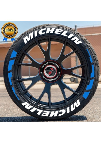 Lastik Yazısı Motosiklet ve Otomobil Şerit 2.5 cm Proseries ™ 16 Adet + Tutkal modelleri