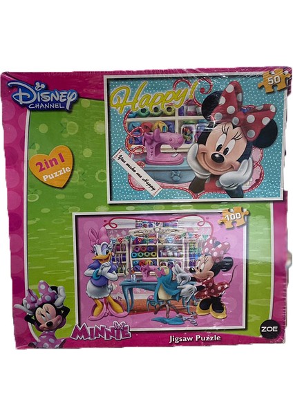 Disnep Channel Minnie Jigsaw 2 In 50 Parça Puzzle