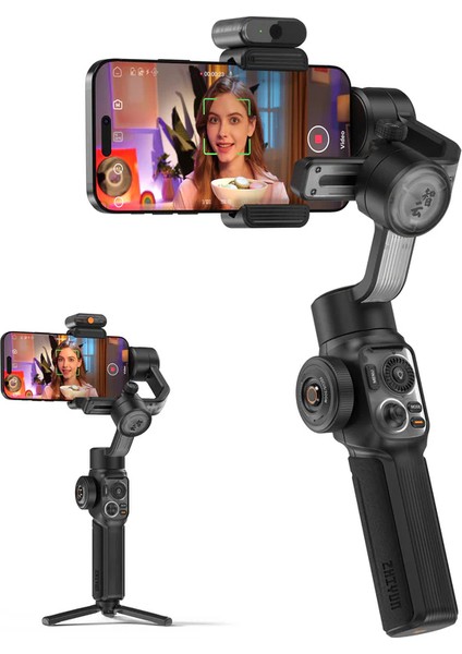 Zhıyun Smooth-5s Aı Yapay Zeka Takip Sensörlü Telefon Sabitleyici Gimbal
