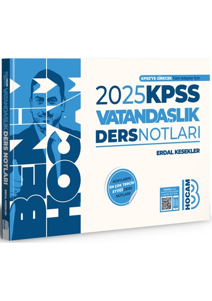 Benim Hocam Yayınları 2025 KPSS Vatandaşlık Ders Notları