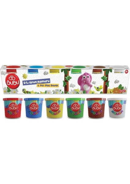 Oyun Hamuru Büyük 6 Lı (6X100GR.) -OH0007
