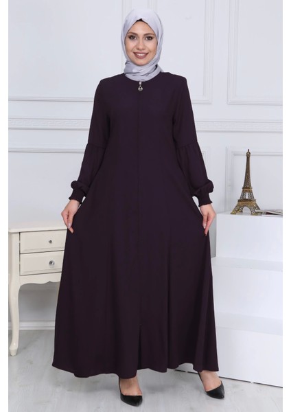 Fermuarlı Ferace Mor MC2001 fiyatları