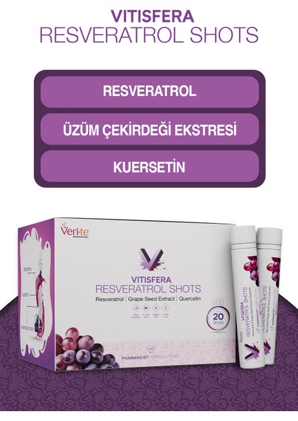 Resveratrol Shot Orman Meyveleri Aromalı 20 x 25 ml