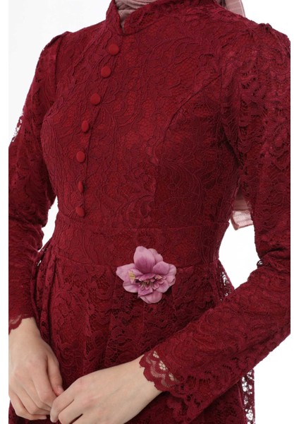 Ahunisa Henna Abiye Bordo 5646 indirimleri