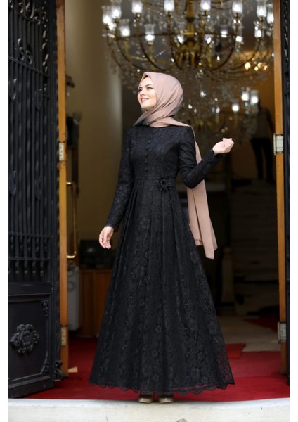 Ahunisa Henna Abiye Siyah 5646 fiyatları