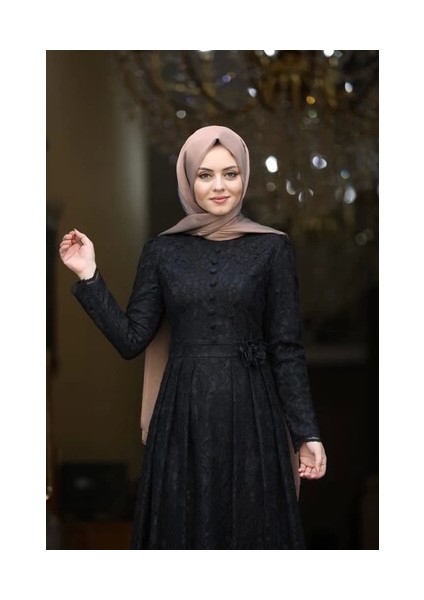 Ahunisa Henna Abiye Siyah 5646 indirimleri