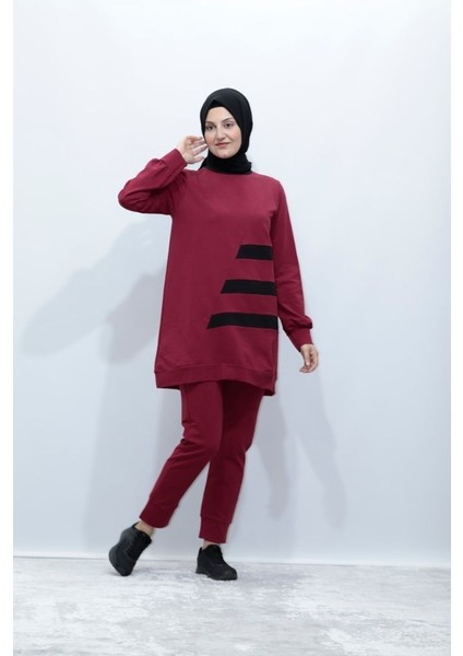 Çizgi Desen Eşofman Takım