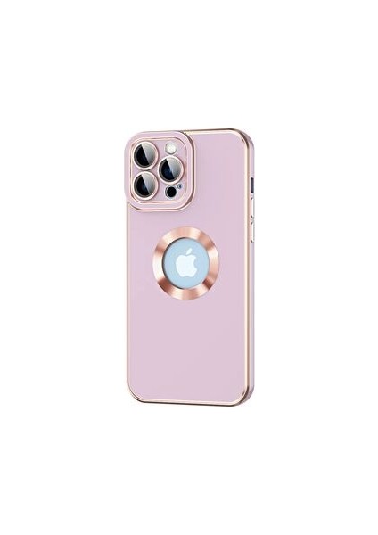 iPhone 12 Pro Kılıf Logo Detaylı Şık ve Parlak Kongo Kapak