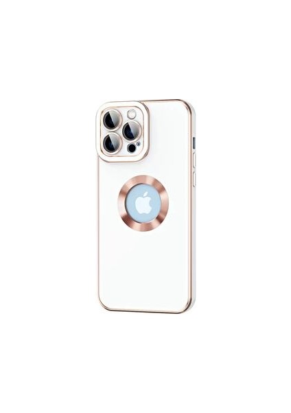 iPhone 12 Pro Kılıf Logo Detaylı Şık ve Parlak Kongo Kapak