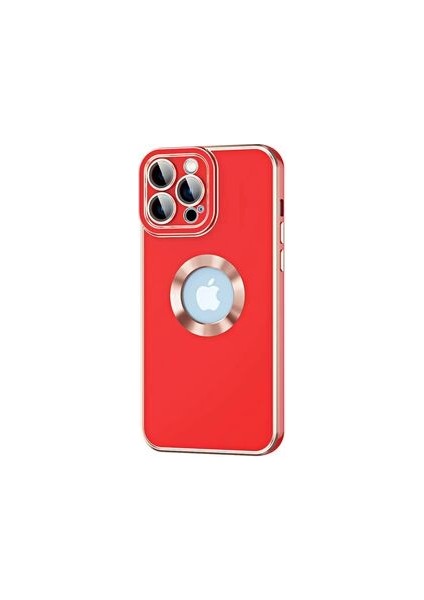 iPhone 12 Pro Max Kılıf Logo Detaylı Şık ve Parlak Kongo Kapak