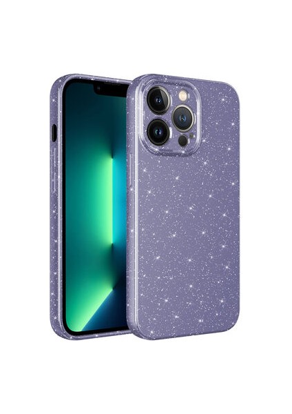iPhone 12 Pro Max Kılıf Kamera Korumalı Simli Lüks Koton Kapak