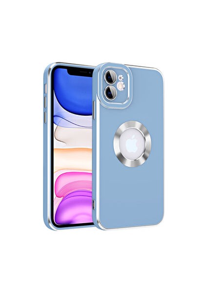 iPhone 12 Kılıf Logo Detaylı Şık ve Parlak Kongo Kapak
