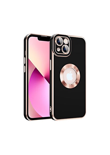iPhone 13 Kılıf Logo Detaylı Şık ve Parlak Kongo Kapak