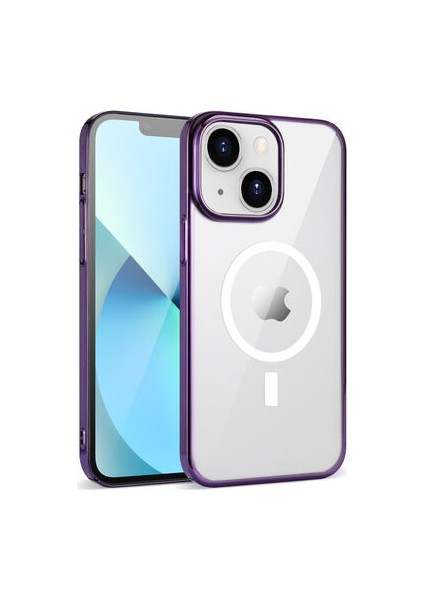 Apple iPhone 14 Magsafeli Athera Premium Şık Pc Sert Silikon Kapak