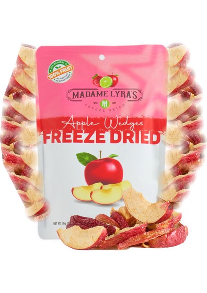 Elma Dilim Cips Freeze Dried Dondurularak Kurutulmuş Elma Dilimleri Saglıklı Atıştırmalık 16 gr