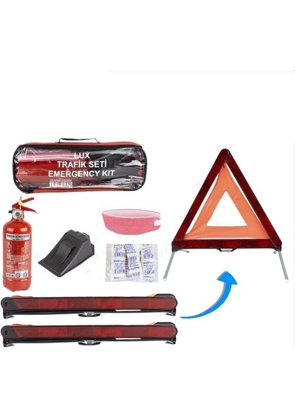 Trafik seti ve yangın tüpü lüx çantalı