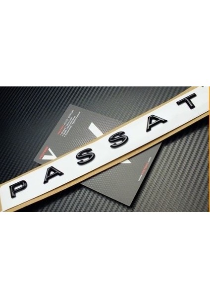 Vw passat bagaj yazısı arması siyah