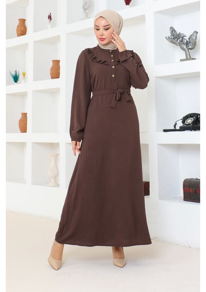 Elbise Koyu Kahverengi 202 modelleri