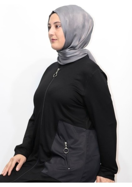 Büyük Beden Paraşüt Peşvörk Fermuarlı Worteks Giy Çık Kap