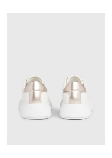 Cupsole Bağcıklı Deri Sneaker