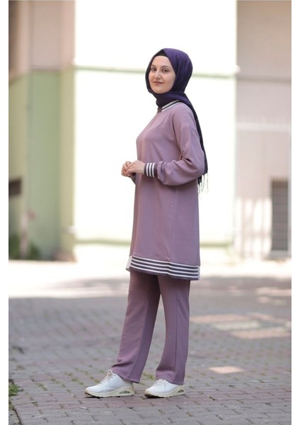 Zey&Ka Butik Klasic Dubai Tunik Pantolon Ikili Takım