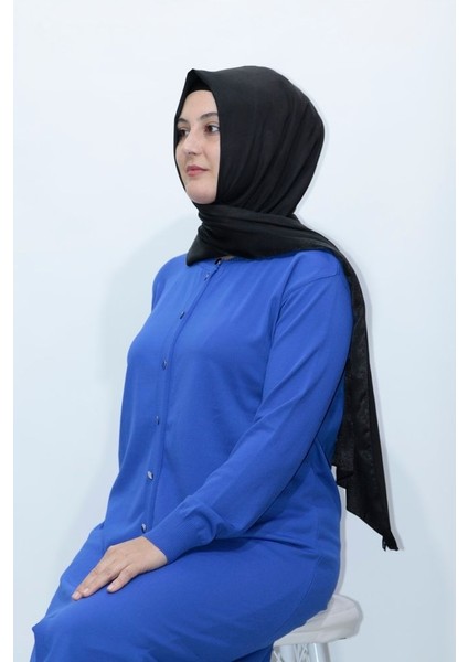 Büyük Bedenmerserize Soğuk Rayon Iplik Perfect Düğmeli Hırka Triko Giy Çık