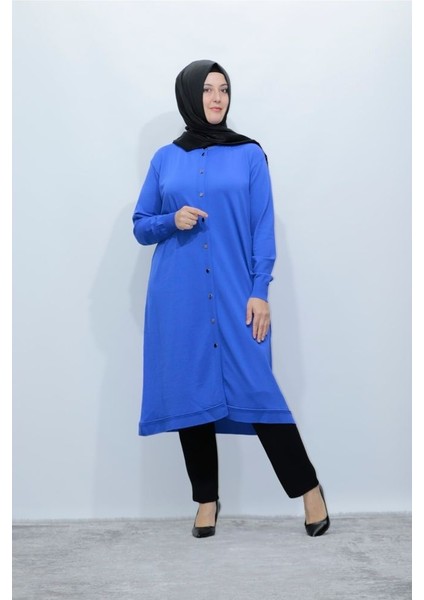 Büyük Bedenmerserize Soğuk Rayon Iplik Perfect Düğmeli Hırka Triko Giy Çık