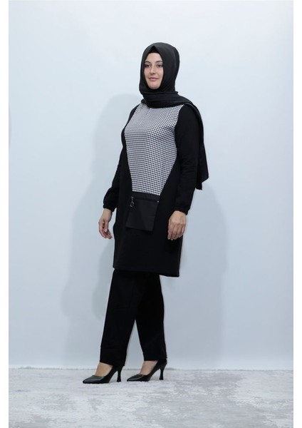 Kaz Ayağı Tunik Pantolon Penye Ikili Takım fiyatları