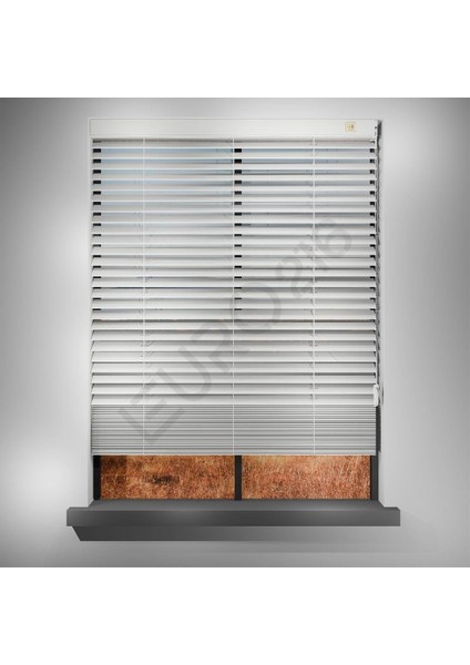 Ahşap Jaluzi Perde 50 mm GERÇEK AHŞAP Redüktörlü / Zincirli BEYAZ Renk modelleri