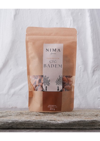 Premium Çiğ Badem Içi 200 gr