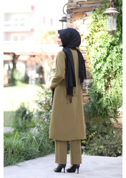 Bağcık Detay Ikili Takım Mdc 5561 Haki modelleri