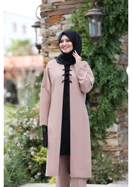 Bağcık Detay Ikili Takım Mdc 5561 Pudra