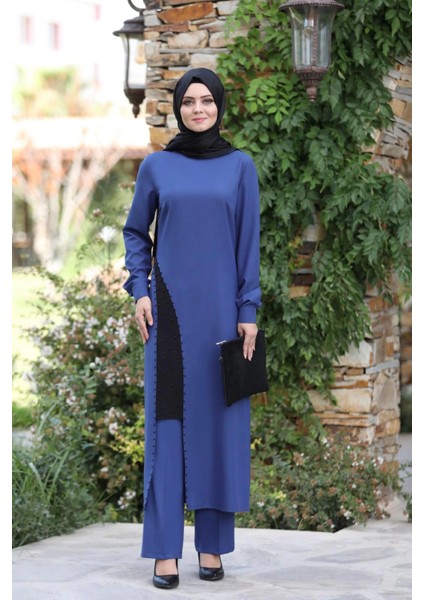 Yırtmaç Detaylı Takım Mdc 1133 Indigo