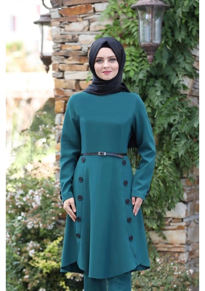 Pileli Takım Elbise MC0035 Petrol