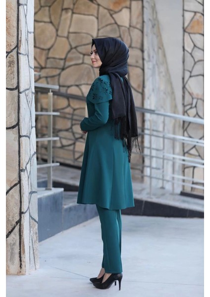 Pelerinli Takım Elbise MC0034 Petrol modelleri