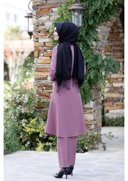 Pileli Takım Elbise MC0035 Gül Kurusu modelleri