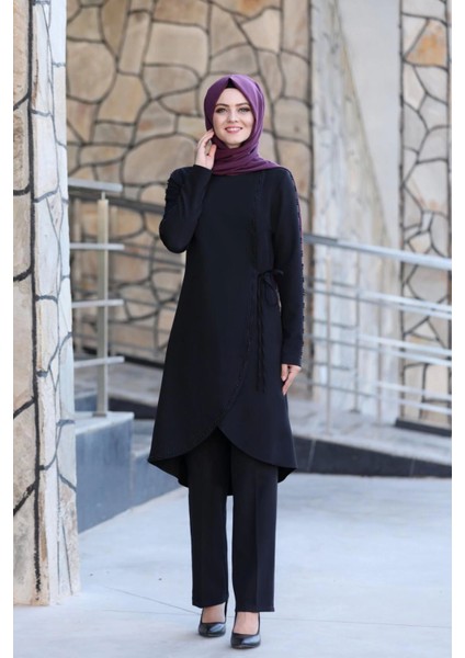 Boncuk Işlemeli Takım Mdc 5434 Siyah fiyatları