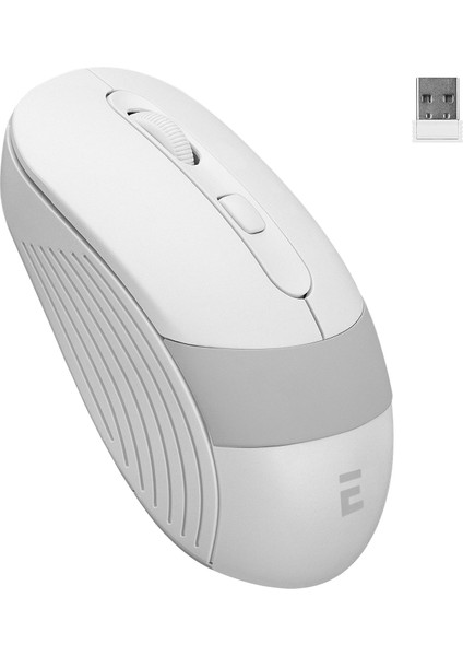 Sm-18 USB Beyaz-Gri 2.4ghz Optik 800/1200/1600 Dpi Kablosuz Mouse