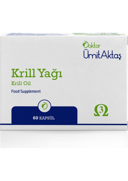 Dr. Ümit Aktaş Krill Yağı - 500MG - Kolin ve Astaksantin Içeren Okside Olmayan 60 Kapsül