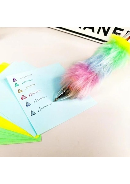 Tüy Yumağı Unicorn 6 Renk Yazan Kalem modelleri